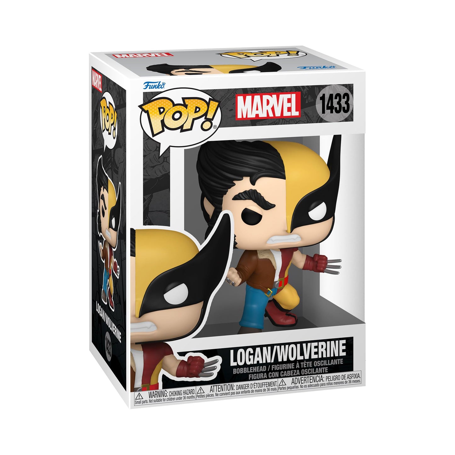 Funko POP Marvel: Split - Wolverine/Logan - Marvel Comics - Collectable Vinyl Figure - Gift Idea - Official Merchandise - for Kids & Adults - Comic…