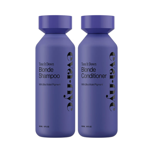Eva NYC Purple Shampoo and Conditioner Set - Gentle, Anti-Brass Formula for Blonde, Gray, and Lightened Hair - Adds Shine, Softens, and Deep