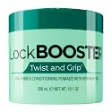 Style Factor Lock BOOSTER Twist & Grip Braid Gel (10.1 Oz.) with Rosemary Oil- Strong Hold, Flake-Free, Frizz-Free Hair Braiding Gel for Defined