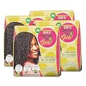 ORS Olive Oil Girls Soft Curls No-Lye Creme Texture Softening System Kit with Olive, Coconut & Avocado Oils (Pack of 4)