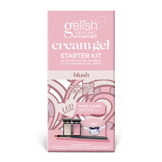 Gelish Cream Gel Soak-Off Solid Gel Polish with Brush Bundle - Blush Starter Kit Beauty & Personal Care Gelish