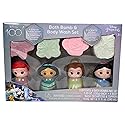 Original Squishmallows Disney Princess Bath Bomb & Body Wash Set, 8-Piece Set with 4 Scented Body Wash & 4 Bath Bombs, 4 Surprise Charms & 4…