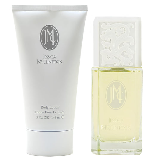 Jessica McClintock 2 Piece Gift Set for Women (3.4 Ounce Eau de Parfum Spray + 5.0 Ounce Body Lotion)