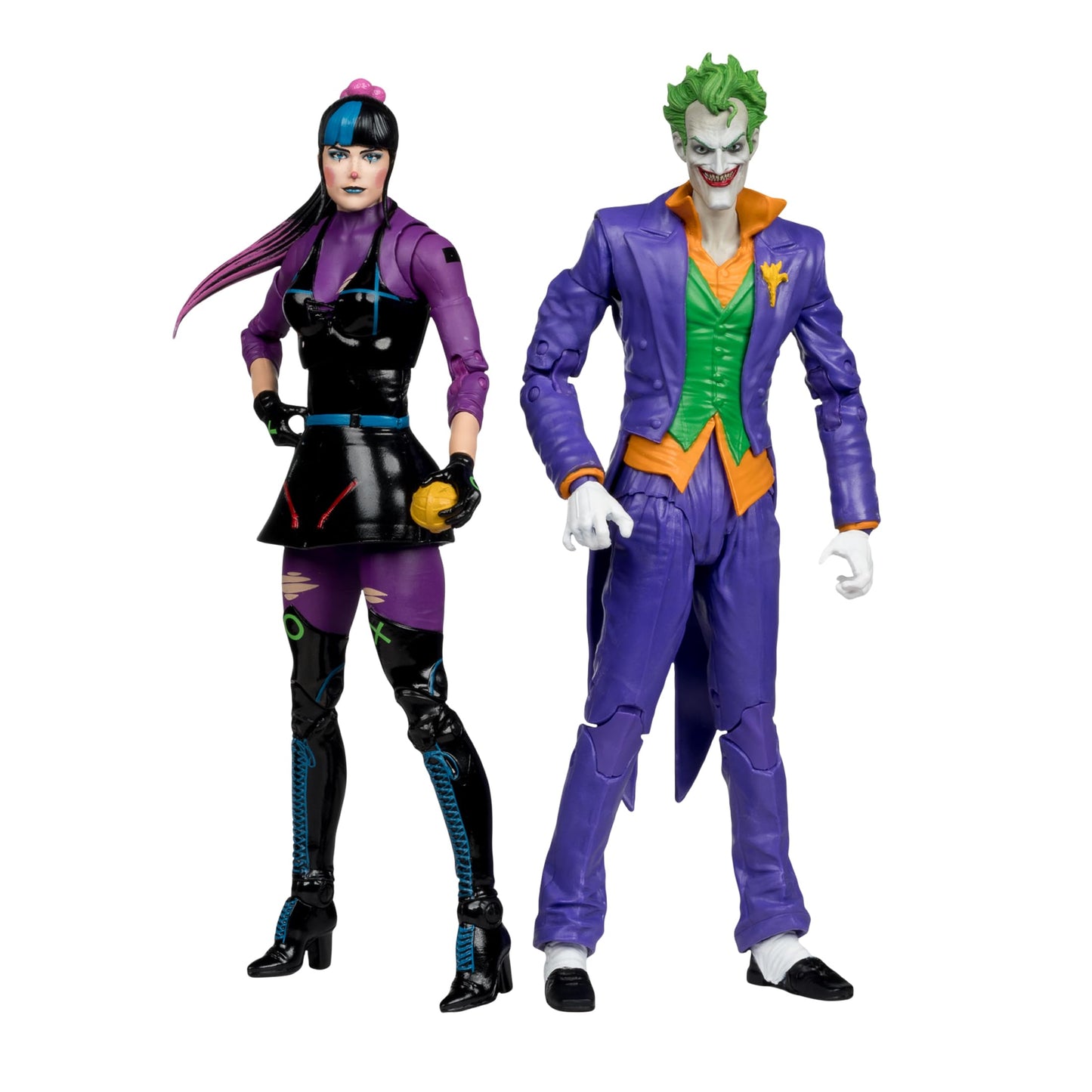 McFarlane Toys - DC Multiverse The Joker & Punchline 7" Action Figure 2pk