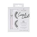 Eylure Line & Lash Kit, Clear Lash Glue Pen and False Lashes, Faux Mink Wispy