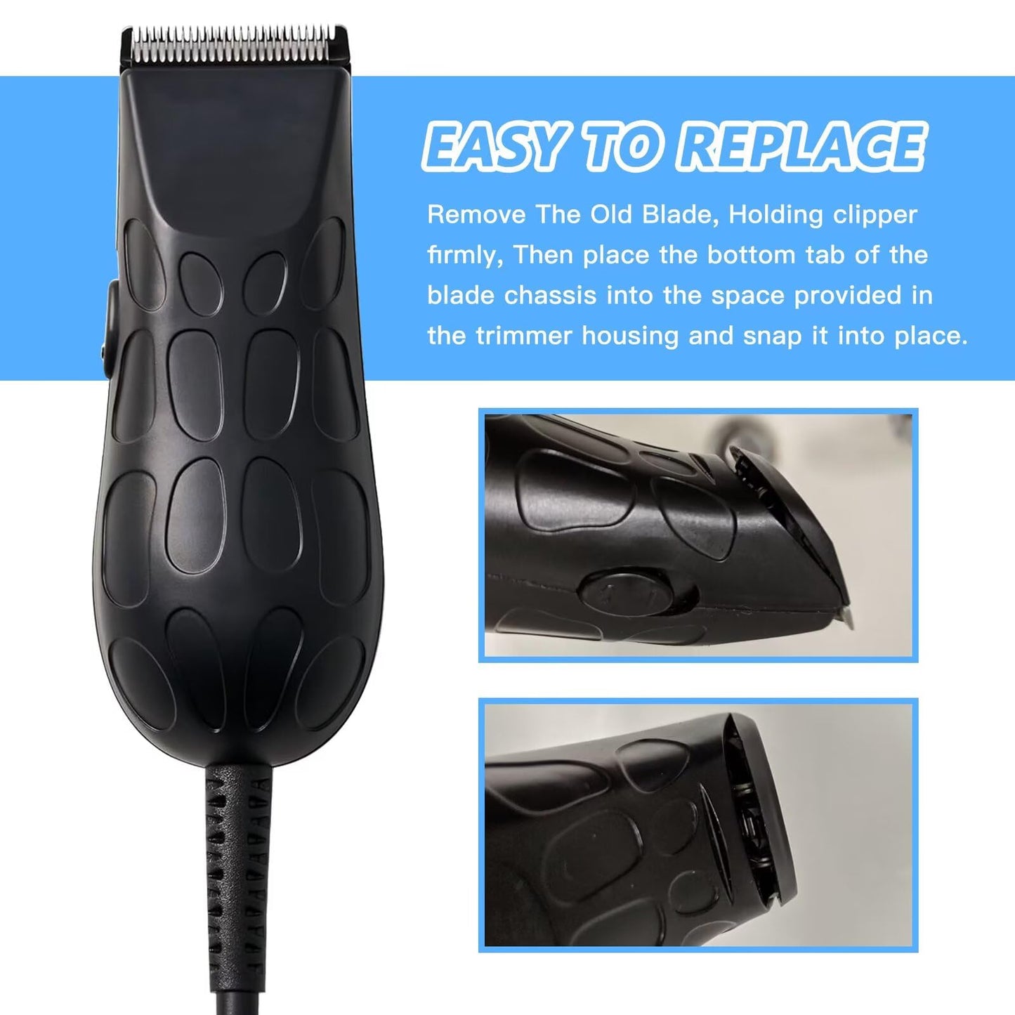 2-Pack Replacement Clipper Blade for Wahl Peanut Clipper Trimmer 8685, 8655, 8663, 8685-1701 - Black Beauty and Personal Care Bryzantine