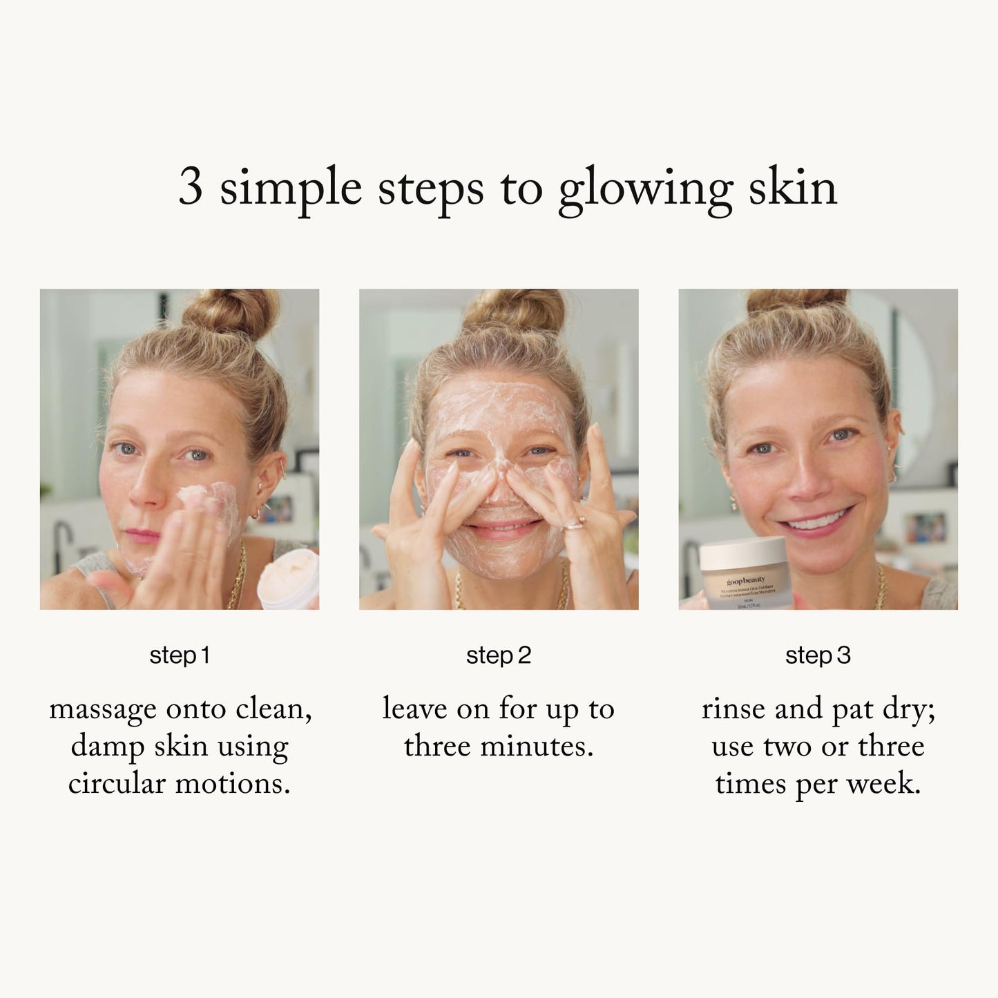 goop Beauty Microderm Face Exfoliator | At-Home Microdermabrasion with Glycolic Acid & Exfoliating Minerals | Smooths Skin Texture | Clean Face Scrub