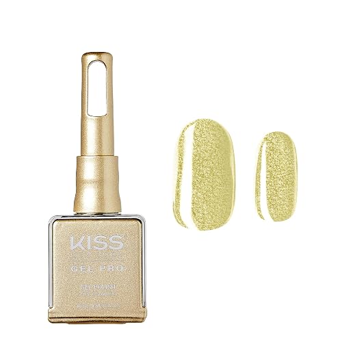 Kiss NEW YORK Gel Nail Polish Soak Off UV LED Gel Polish 10mL Nail Art Salon Manicure DIY HEMA Free, TPO Free (Gold Rush) Beauty & Personal Care Kiss