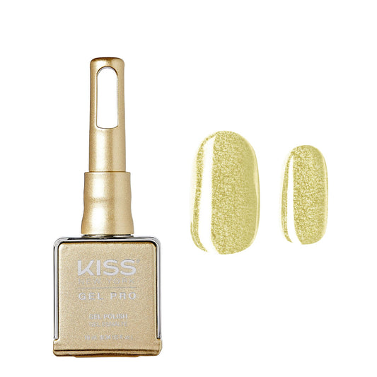 Kiss NEW YORK Gel Nail Polish Soak Off UV LED Gel Polish 10mL Nail Art Salon Manicure DIY HEMA Free, TPO Free (Gold Rush) Beauty & Personal Care Kiss