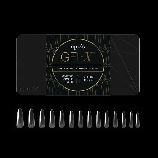 Aprés Gel-X® Almond Box of Nail Tips | 280 Gel-X Tips, Soft Tips, 14 Sizes 00-9 | Half-sizes Included (Sculpted Almond Extra Long, 280 Count) Beauty & Personal Care APRÉS