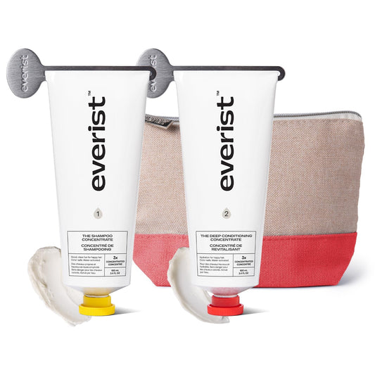 Everist The Haircare Meets Skincare Set, Includes Shampoo & Deep Conditioner Concentrates, Strengthens & Repairs Hair, Hydrates & Soothes Scalp Beauty & Personal Care Everist