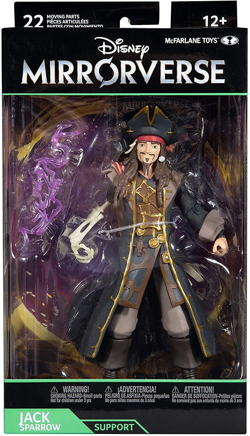 Disney Mirrorverse Captain Jack Sparrow 7" Action Figure with Accessories
