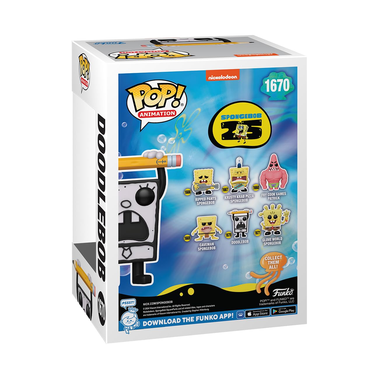 Funko POP! TV: Spongebob Squarepants 25th Anniversary - Doodlebob - Collectable Vinyl Figure - Gift Idea - Official Merchandise - for Kids & Adults…