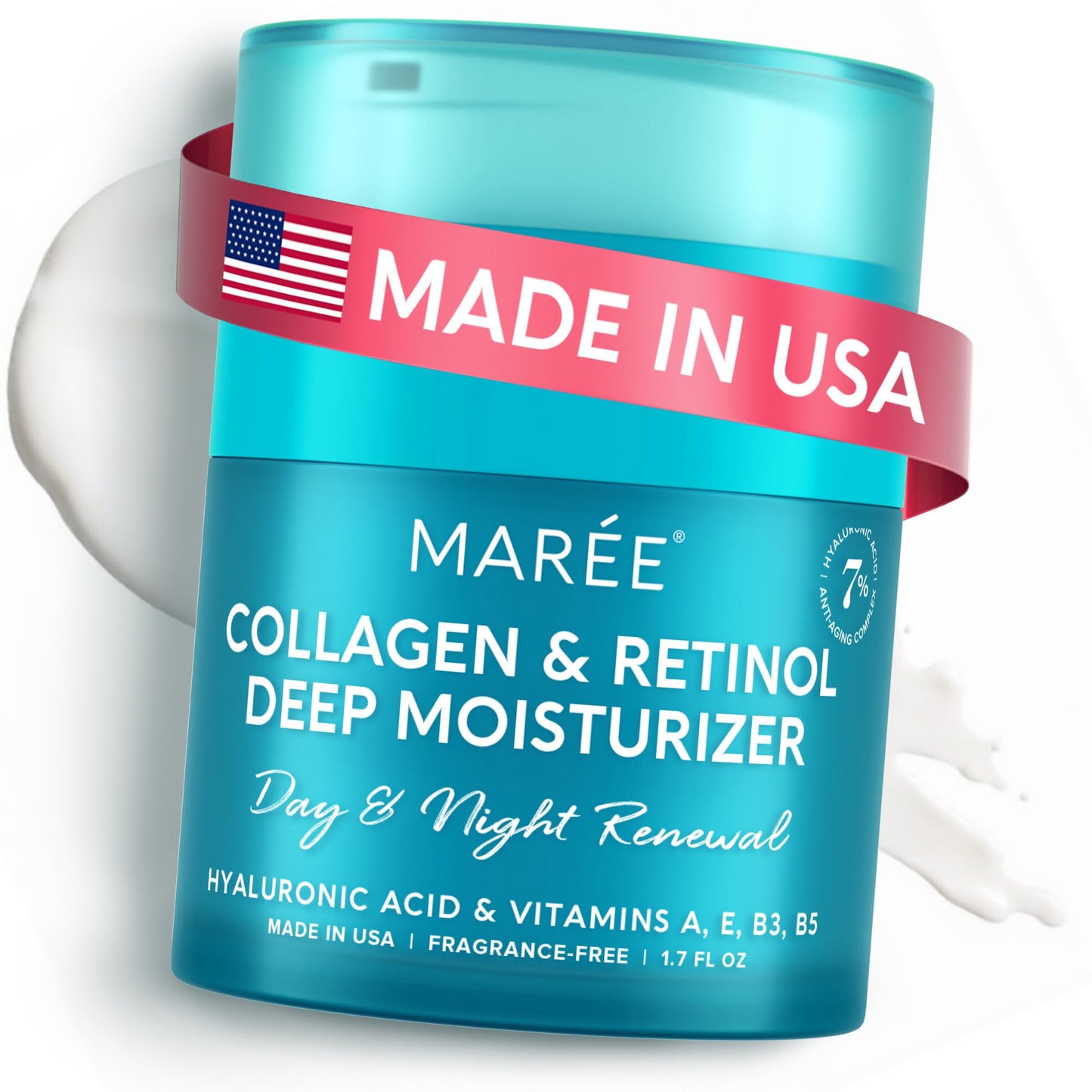 MAREE Face Moisturizer Retinol Cream for Face - Daily Wrinkle Cream for Women - Anti-Aging Face Cream - Facial Moisturizer with Collagen - Crema Beauty and Personal Care MAREE