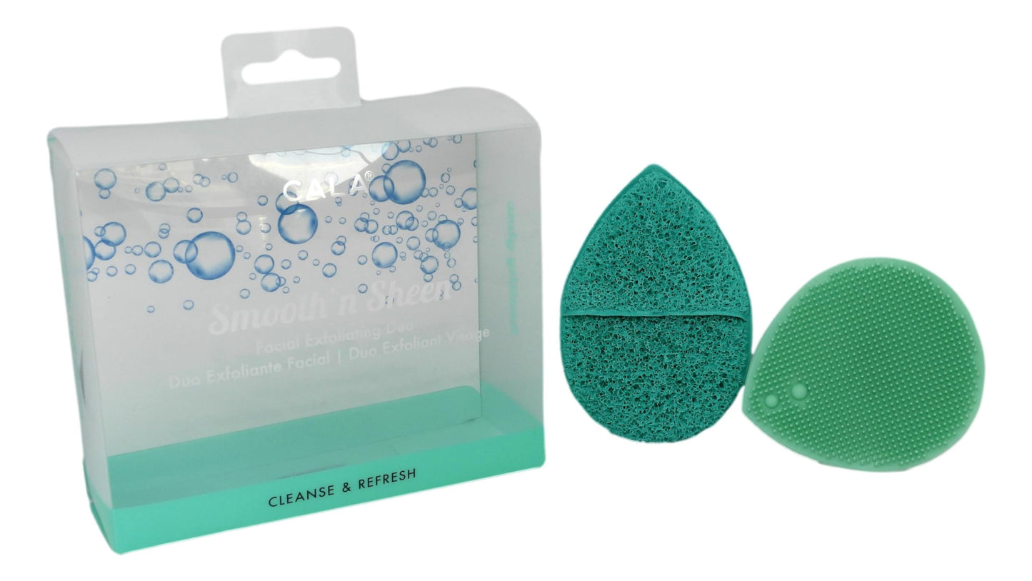 Cala Mint facial exfoliator duo