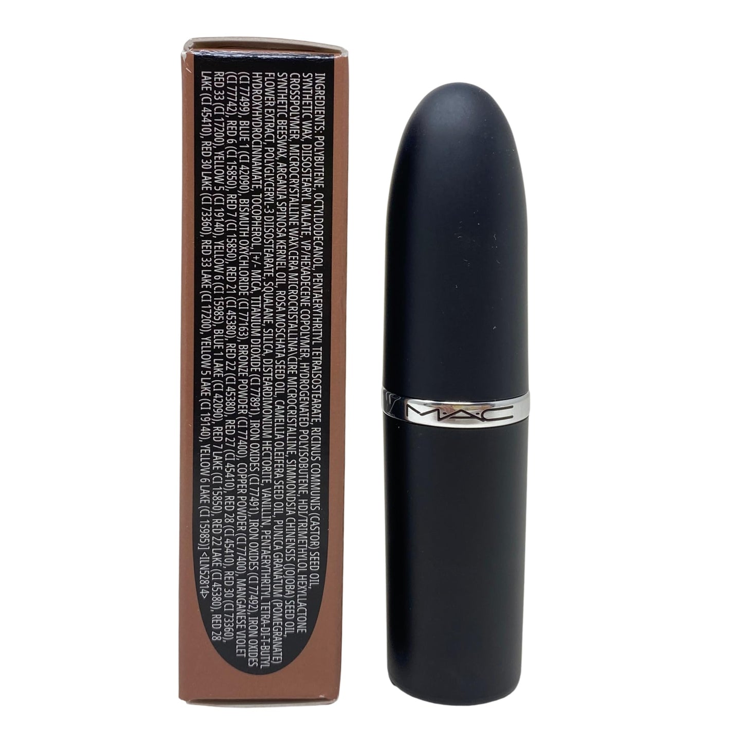 MAC Cosmetics M.A.Cximal Sleek Satin Lipstick - 838 Stone (Muted greyish taupe brown) 0.12 oz / 3.5g
