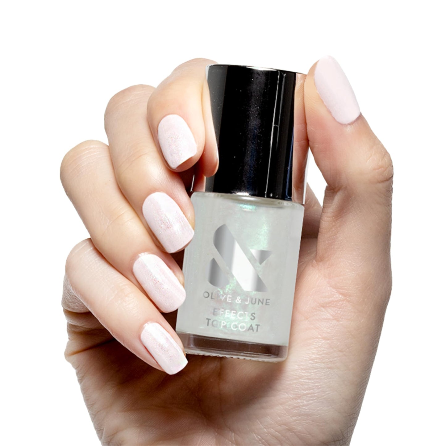 Olive & June Long Lasting Nail Polish Top Coat - Mermaid Effect | Gel-Like Finish No Lamp Needed | Lasts up to 10 days | Salon-Quality Home | Vegan Beauty & Personal Care Olive & June