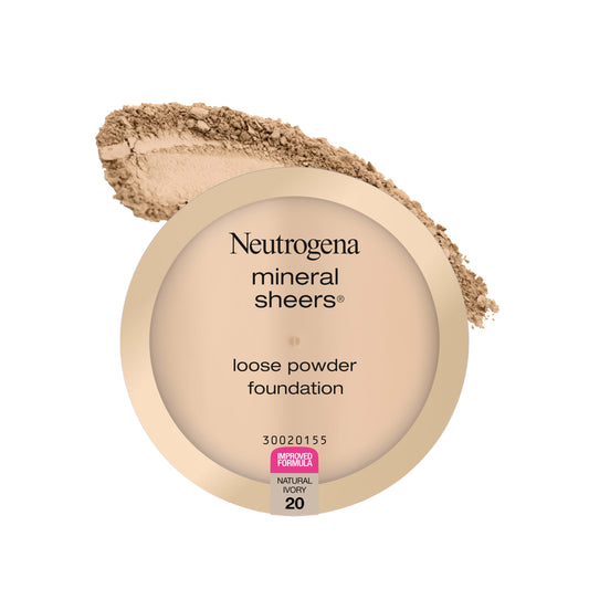 Neutrogena Mineral Sheers Loose Powder Makeup Foundation, Lightweight, Sheer to Medium Buildable Coverage, Sensitive Skin Foundation with Vitamins Beauty and Personal Care Neutrogena Default Title