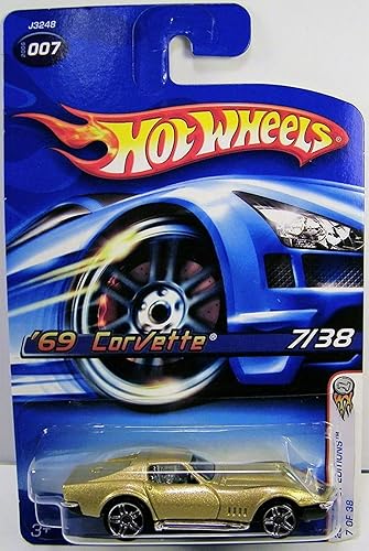 Hot Wheels 2006 First Editions Gold '69 Corvette 7/38