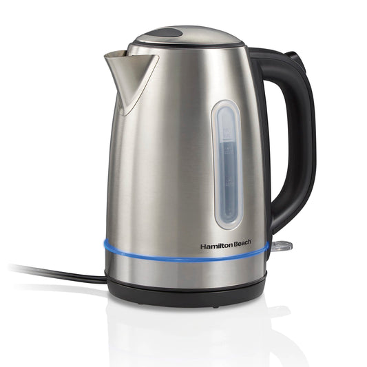 Hamilton Beach Electric Tea Kettle, Water Boiler & Heater, 1.7 Liter, Cordless Serving, 1500 Watts for Fast Boiling, Auto-Shutoff and Boil-Dry…