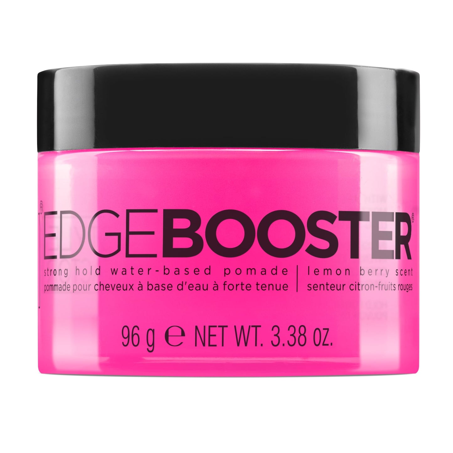Style Factor Edge Booster Strong Hold Water-Based Pomade | Formulated with Argan Oil for Moisture & High Shine | Long Lasting Edge Control Gel | Lemon