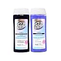 Prell Purple Shampoo + Conditioner Set for Blonde, Bleached, Gray & Silver Hair, Neutralizes Yellow Tones, Color-Safe Hydrating Lotus Flower System