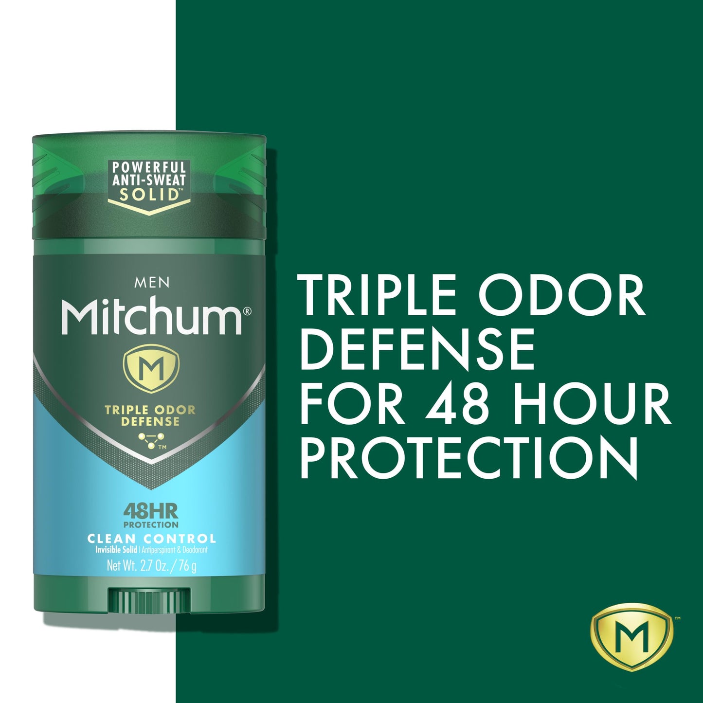 Mitchum Men Advanced Control, Clean Control Invisible Solid 2.7 oz (Pack of 6)