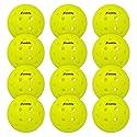 Franklin Sports Outdoor - X-40 Pickleball Balls - USA (USAPA) Approved - 12 Pack Outside - Optic Yellow - US Open Ball