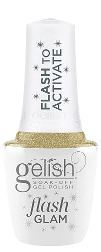 Gelish Flash Glam Sparkling Glitter Gel Polish - Star Quality, 15 mL Beauty & Personal Care Gelish
