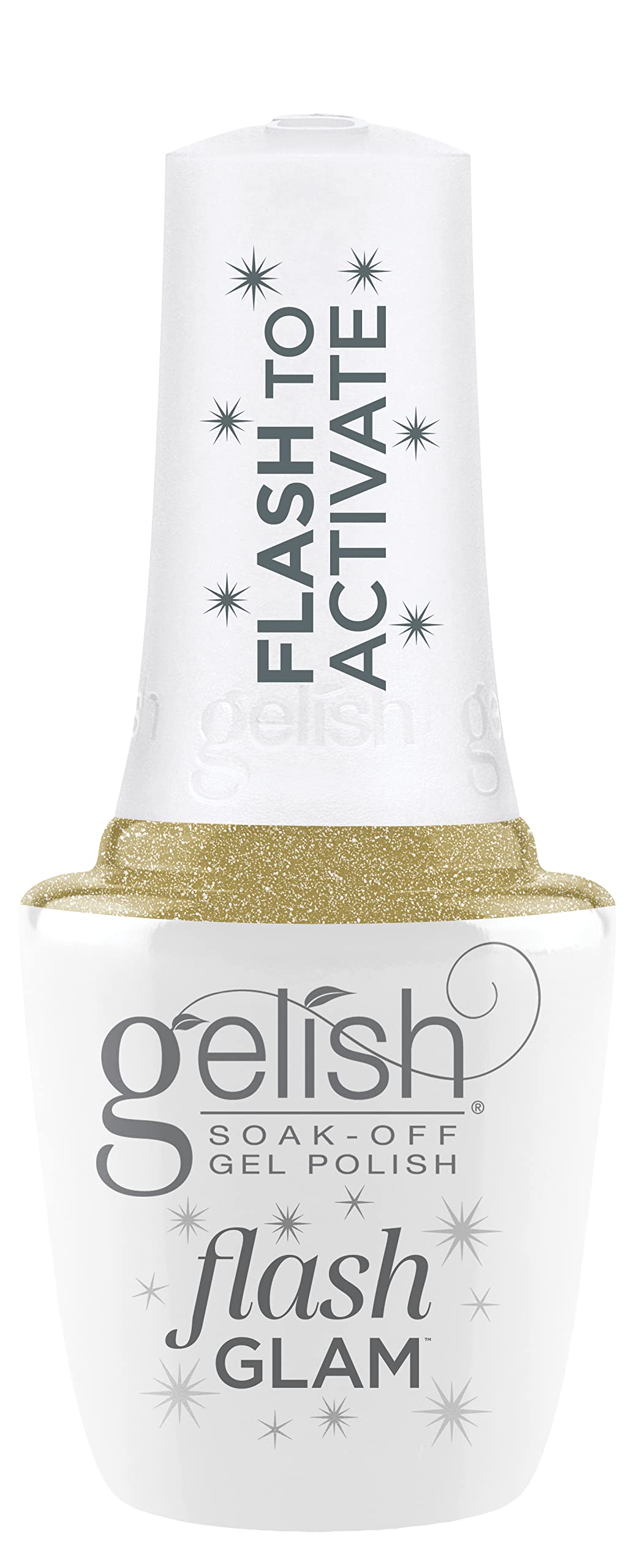 Gelish Flash Glam Sparkling Glitter Gel Polish - Star Quality, 15 mL Beauty & Personal Care Gelish