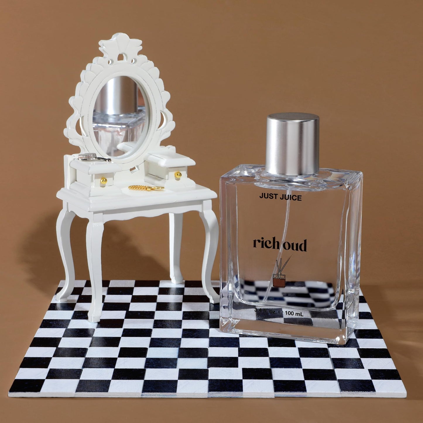 Just Juice Rich Oud - Oud Perfume for Women and Men - Bergamot, Saffron, and Amber Perfume - Rich and Woody Scent - 3.4 oz Beauty & Personal Care Just Juice