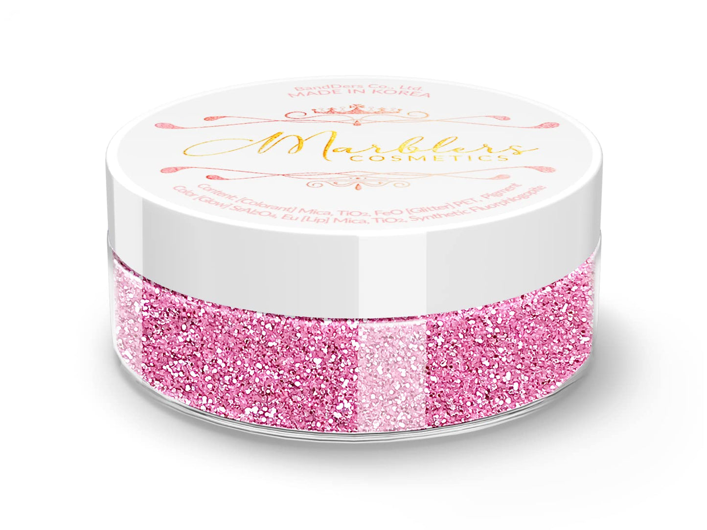 MARBLERS Twinkle Face & Body Glitter [Flamingo] 0.18oz (5g) | Fine | Non-Toxic | Vegan | Cruelty-Free | Festival, Rave & Party Makeup | Eye, Hair