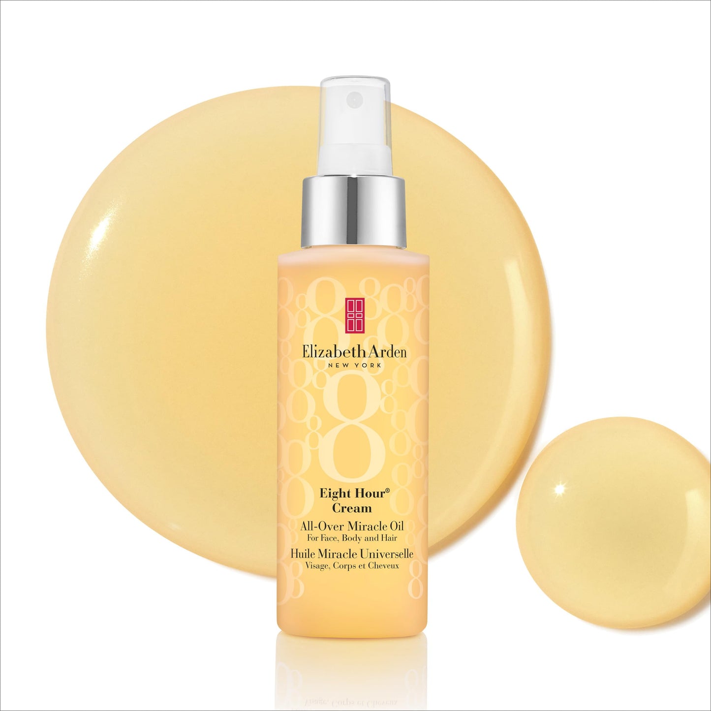 Elizabeth Arden Eight Hour All-Over Miracle Oil, Hydrating Spray Moisturizer for Face, Body & Hair, Vitamin E & Tsubaki Oil, Non-Comedogenic