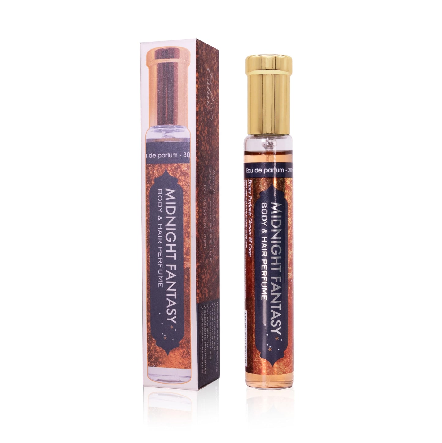Esha Body & Hair Perfume Mist - Eau de Parfum for Women - Infused with Betaine - (MIDNIGHT FANTASY) Beauty & Personal Care Esha