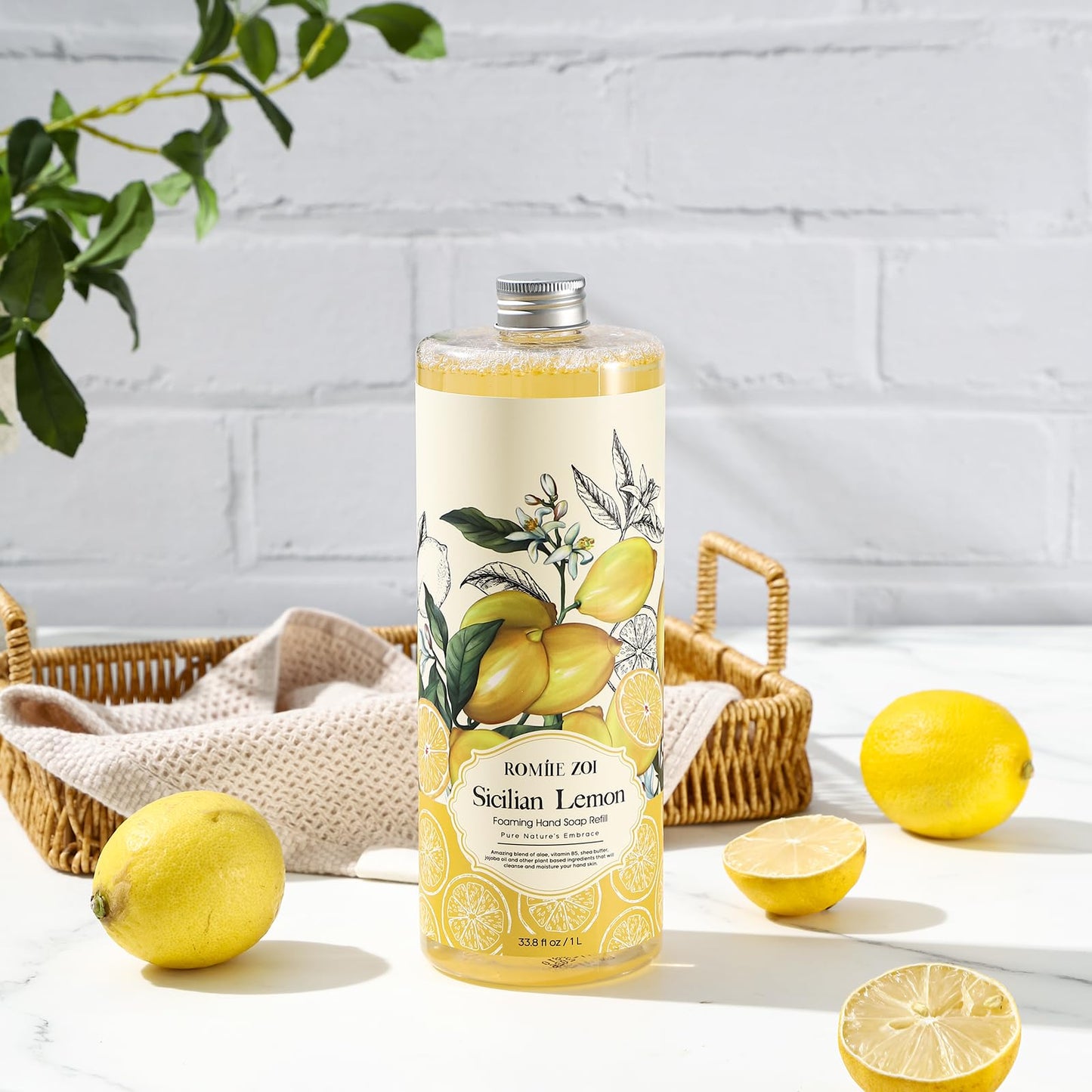 ROMIIE ZOI Foaming Hand Soap Refill, Lemon, 1 L/ 33.8 FL OZ Beauty and Personal Care ROMIIE ZOI