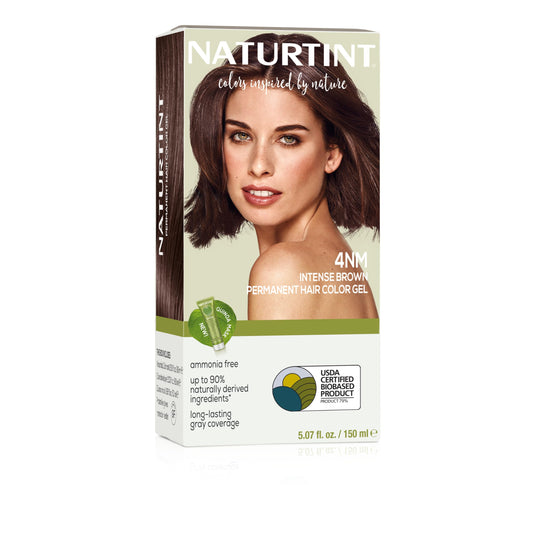 Naturtint 4NM Intense Brown Permanent Hair Color (Pack of 1), Ammonia Free, Vegan, Cruelty Free, up to 100% Gray Coverage, Long Lasting Results