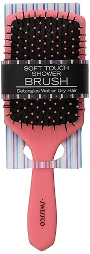 Swissco Soft Touch Paddle Shower Brush, Colors May Vary