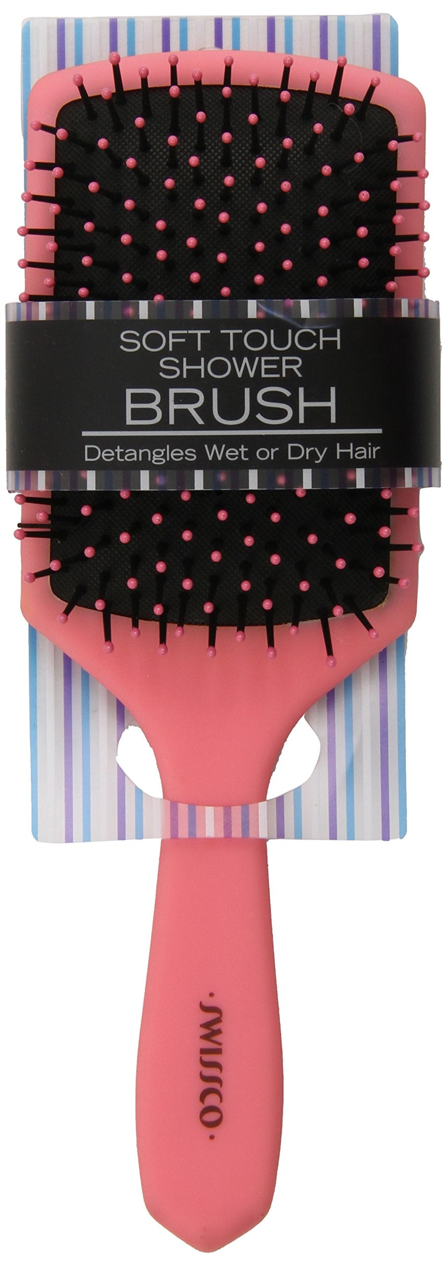 Swissco Soft Touch Paddle Shower Brush, Colors May Vary