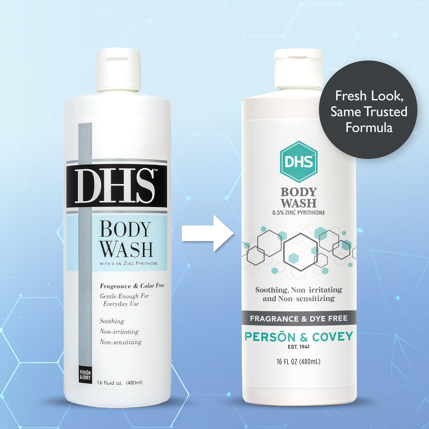 Person & Covey DHS Body Wash, 16 fl. oz.