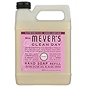 MRS. MEYER'S CLEAN DAY Liquid Hand Soap Refill, Cruelty Free, Hand Wash Made with Essential Oils, Peony Scent, 33 oz