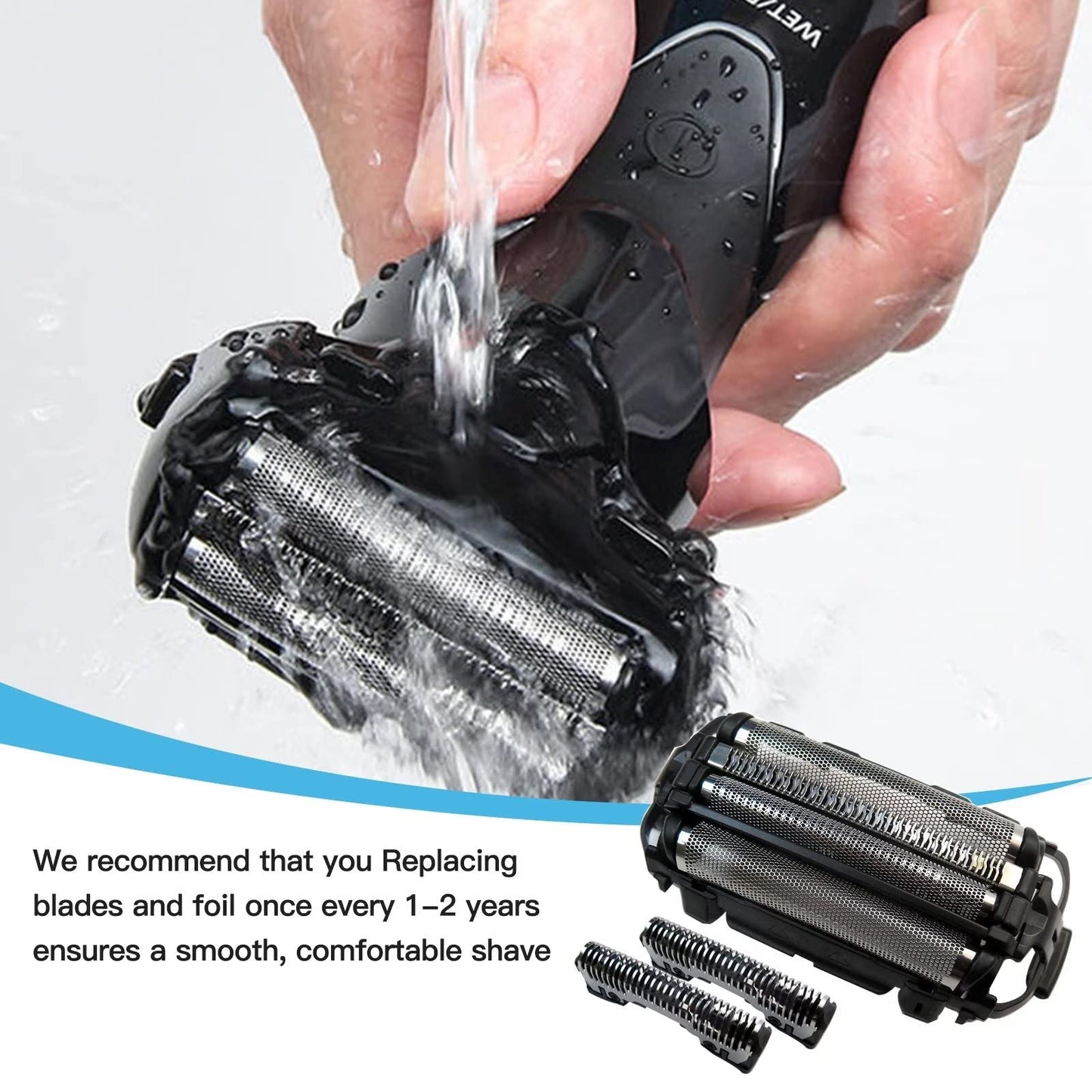 Original Craft WES9025PC Shaver Replacement Outer Foil and Inner Blade Set for Panasonic, Compatible with A-RC4 4-Blade Shaver ES-LA63AA, ES-LA63-S Beauty and Personal Care USonline911