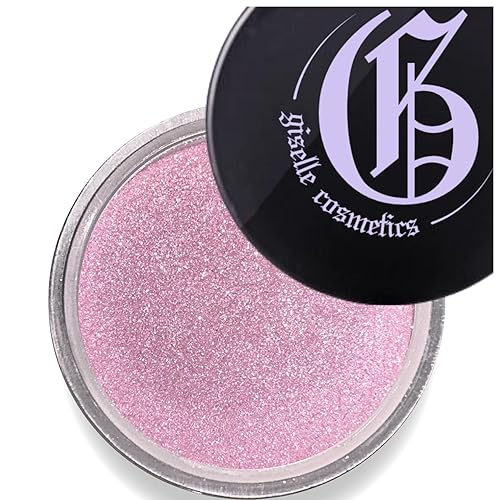 Giselle Cosmetics Baby Pink Organic Pink Eyeshadow - Non-Toxic, Talc-Free Shimmer Eyeshadow Powder for Natural Look - Loose Glitter Pink Eyeshadow