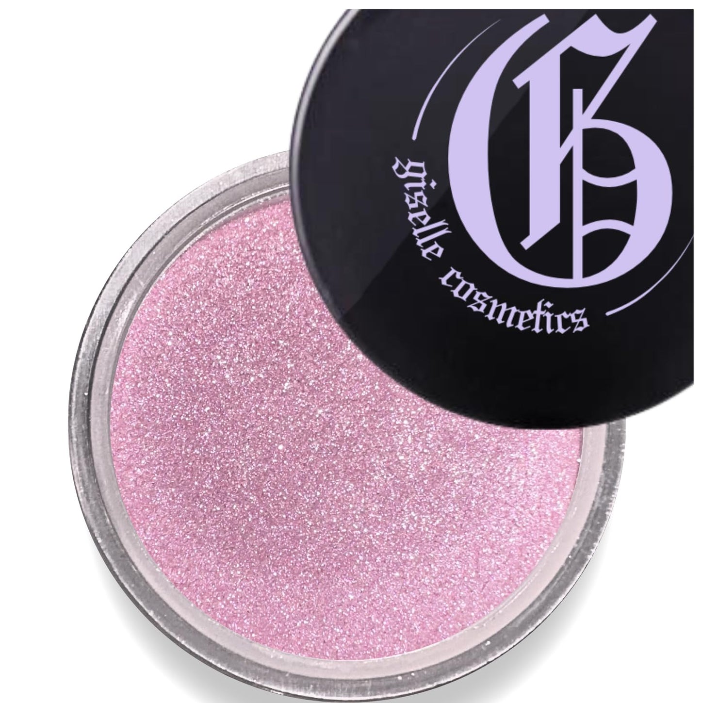 Giselle Cosmetics Baby Pink Organic Pink Eyeshadow - Non-Toxic, Talc-Free Shimmer Eyeshadow Powder for Natural Look - Loose Glitter Pink Eyeshadow