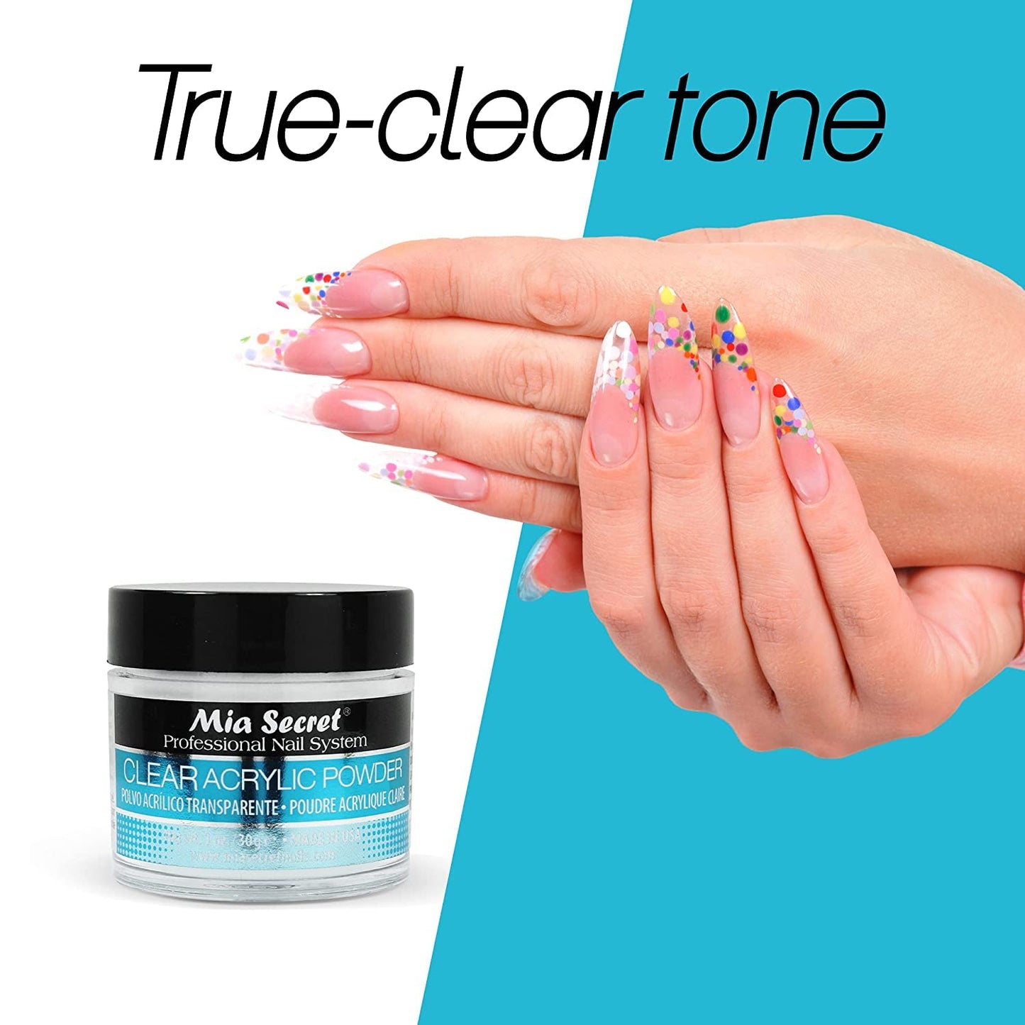 Clear Acrylic Powder by MIA SECRET
