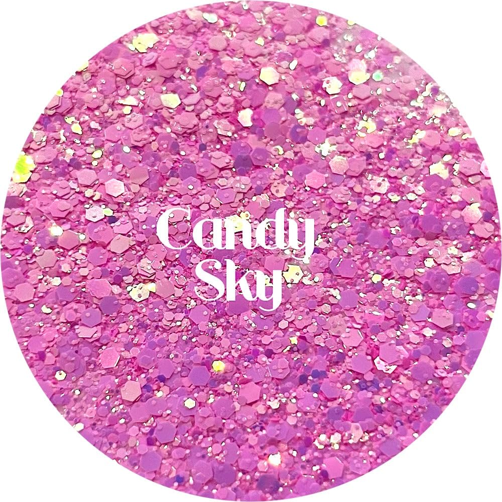 Pink Polyester Glitter | Craft Glitter | Glitter for Arts & Crafts | Tumblers | Cosmetics | Nails | Epoxy Resin Art | Slime | DIY | Body Glitter | 1