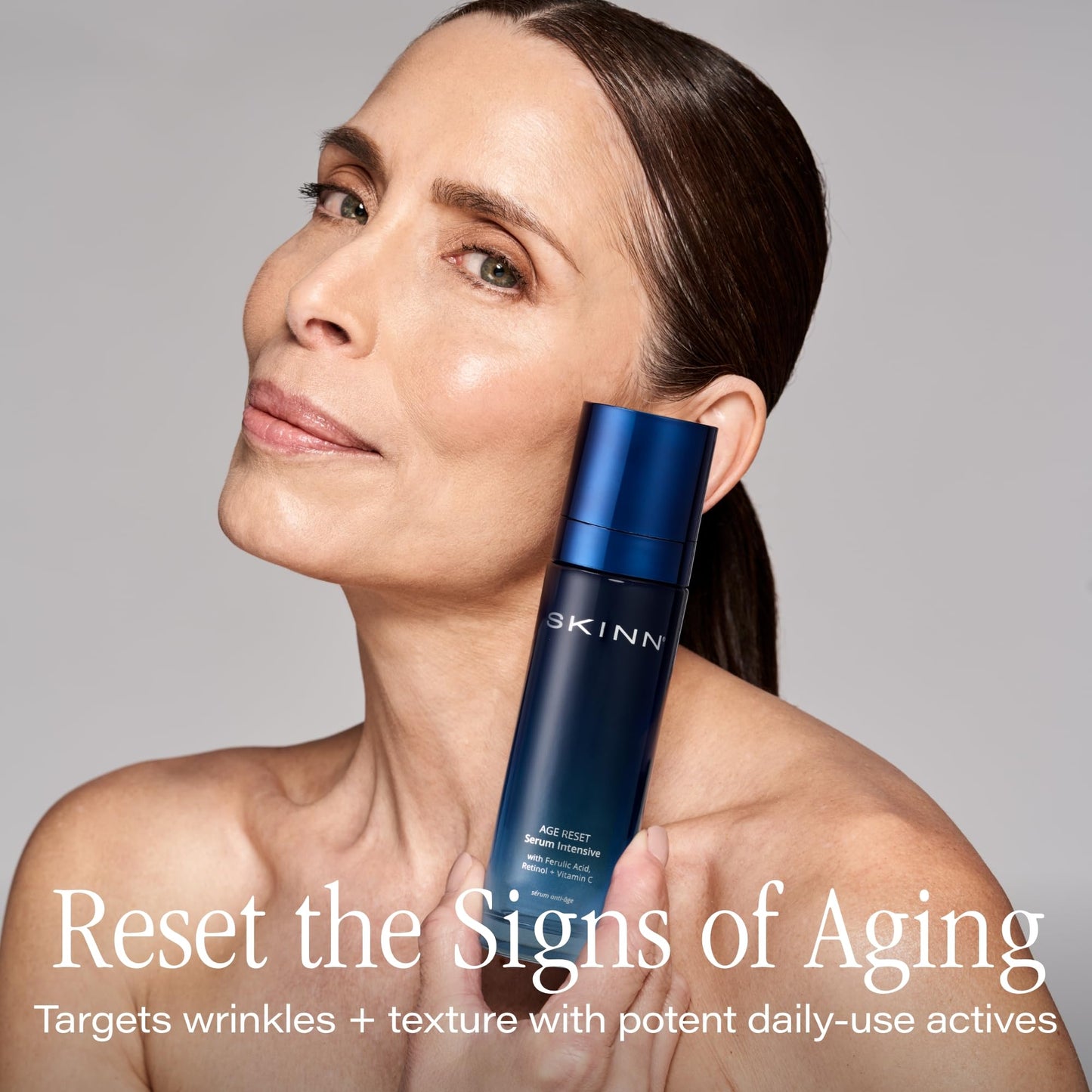 SKINN Deep Wrinkle Facial Serum, Intensive Age Reset - Anti Wrinkle Repair Skincare for Face - Hydrating & Plumping Anti Aging Serum Reduces Fine