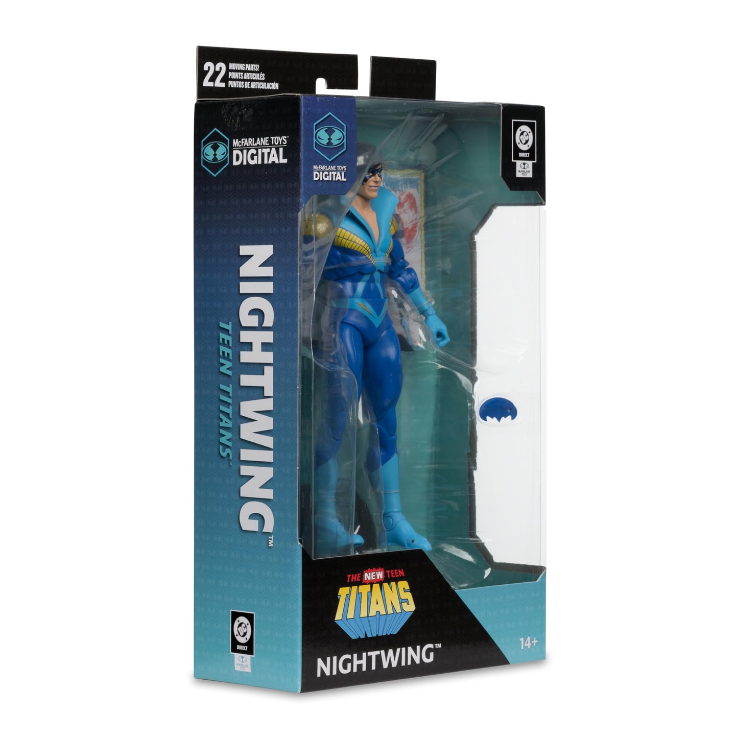 McFarlane Toys- DC Direct Nightwing (Teen Titans) 7in Action Figure with Digital Collectible