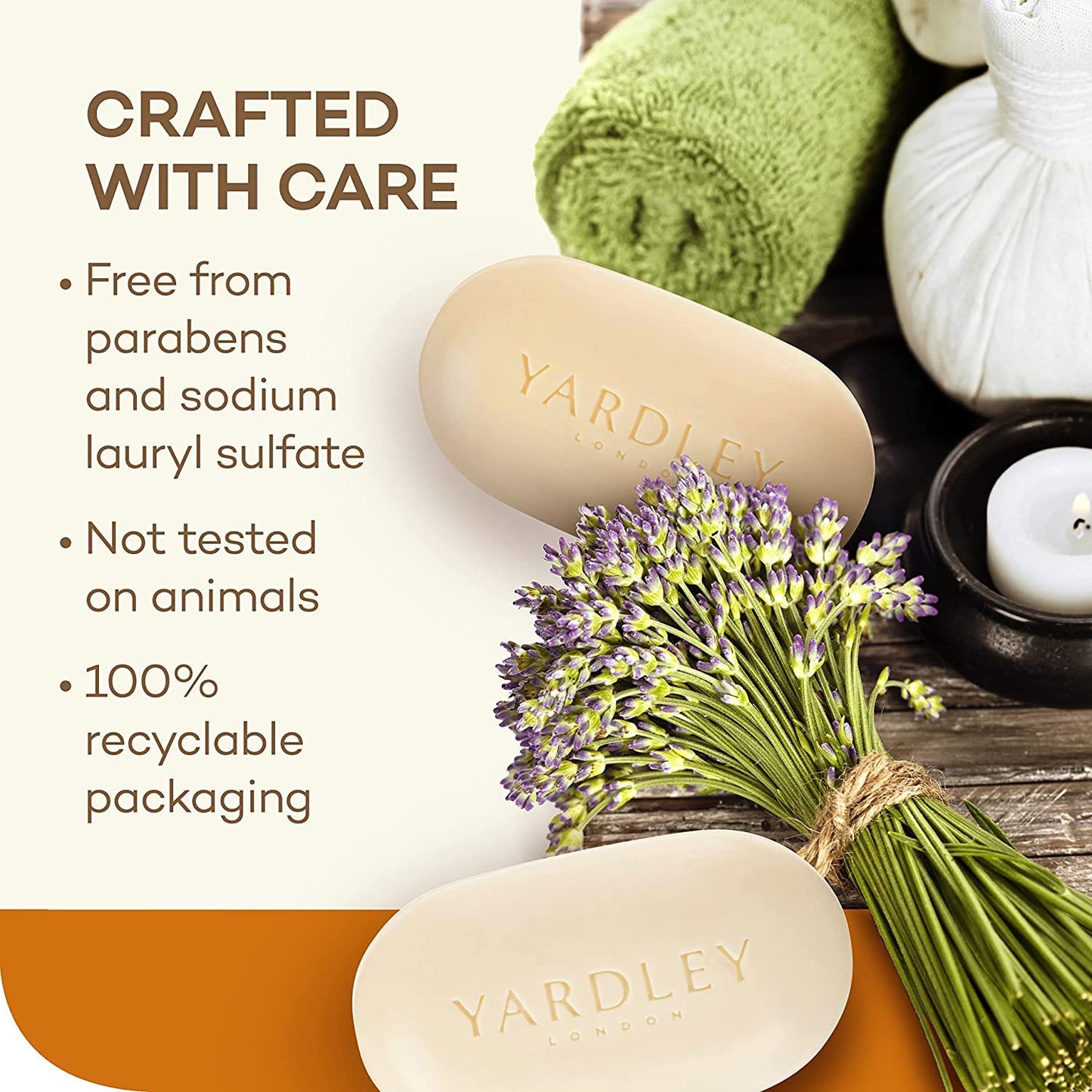 Yardley Shea Buttermilk Bath Bar 4oz 3 Pack