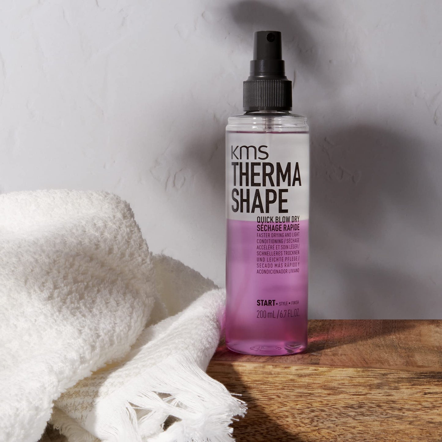 KMS THERMASHAPE Quick Blow Dry Spray for Full, Natural Blow Outs 6.7 oz