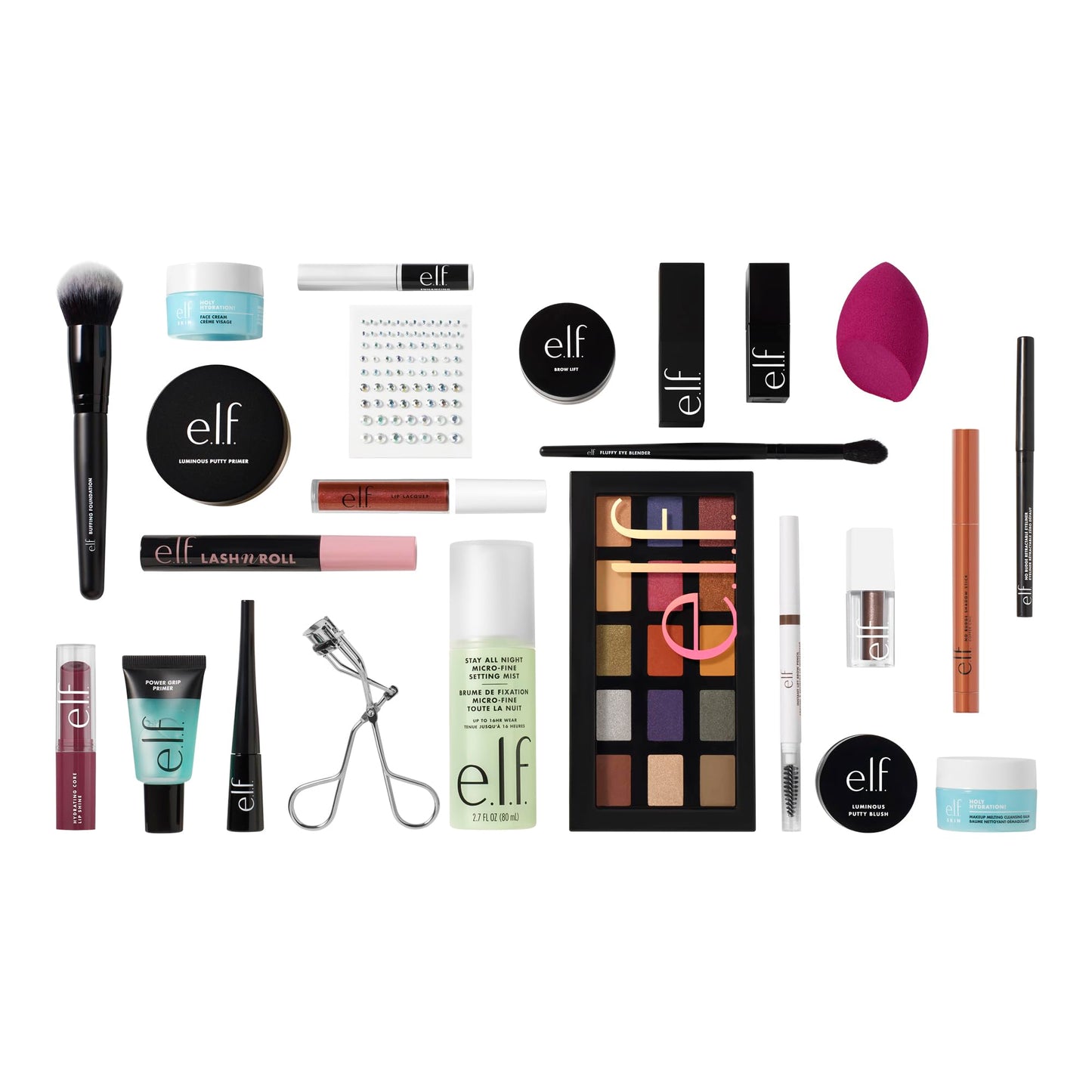 e.l.f. Sleigh the Holidays 24-Day Advent Calendar 2025, Skincare Essentials & Festive Makeup In Limited-Edition Shades, Vegan & Cruelty-Free